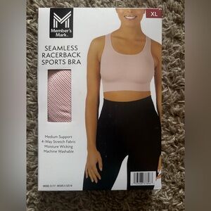 Member's Mark Seamless Racerback Sports Bra - Blush